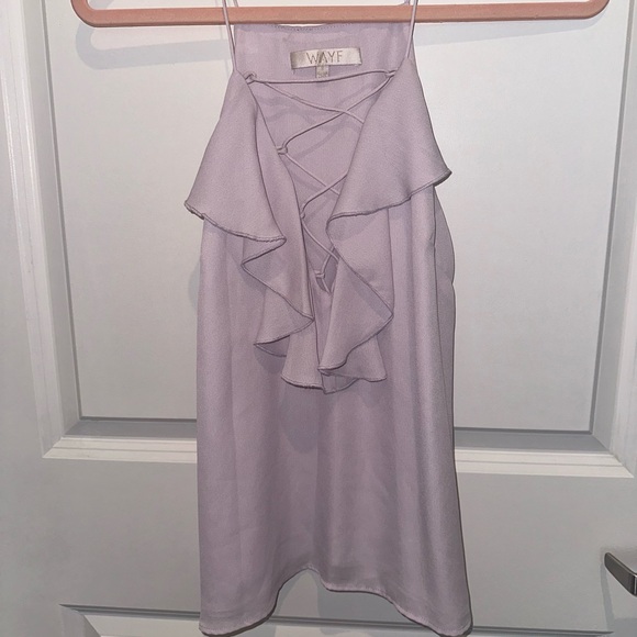 Lavender colored tank top blouse. size S. from WAYF - Picture 4 of 4